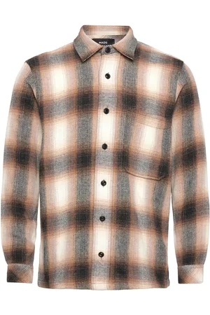 Mads Norgaard Soft Wool Malte Check Shirt Tops Shirts Casual Multi/patterned
