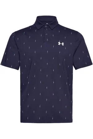 Under Armour Ua T2G Printed Polo Sport Polos Short-sleeved Navy
