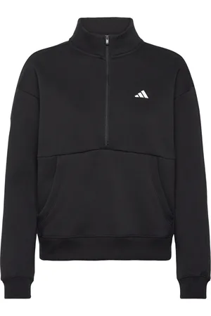 adidas W C Qrt Z Jkt Sport Sport Clothing Sport Sweatshirts & Hoodies Sport Sweatshirts Black