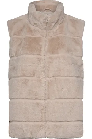 Freequent Fqfoxy-Waistcoat Vests Padded Vests Cream