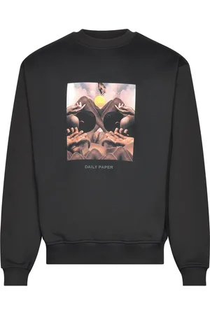 Daily paper Landscape Over D Sweater Designers Sweatshirts & Hoodies Sweatshirts Black