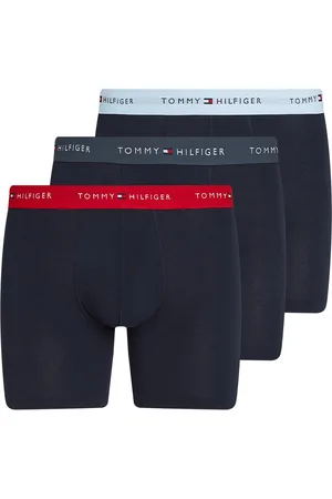 Tommy Hilfiger 3P Boxer Brief Wb Boxershorts Navy