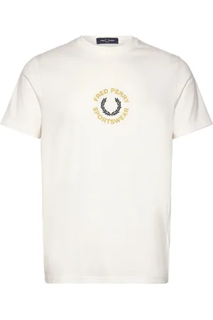 Fred Perry Sportswear Graphic Tee Tops T-Kortærmet Skjorte White