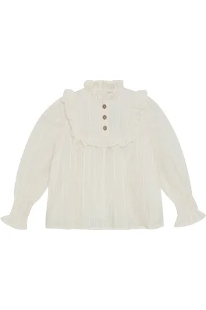EN FANT Blouse Ls Tops Blouses & Tunics White
