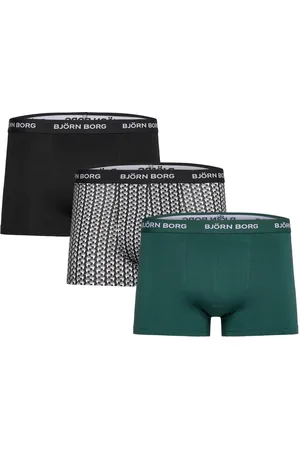 Björn Borg Cotton Stretch Trunk 3P Boxershorts Black