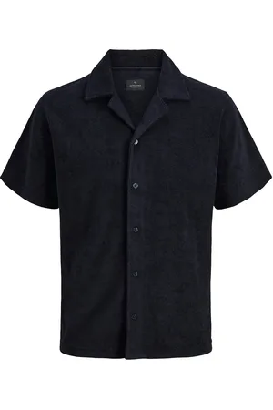 JACK & JONES Jprblaben Ss Shirt Jnr Tops Shirts Short-sleeved Shirts Navy Jack & J S