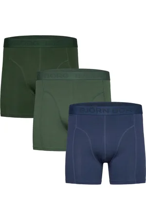 Björn Borg Cotton Stretch Boxer 3P Boxershorts Green