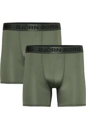 Björn Borg Sports Microfiber Boxer 2P Sport Sport Clothing Sport Underwear Sport Boxers Green