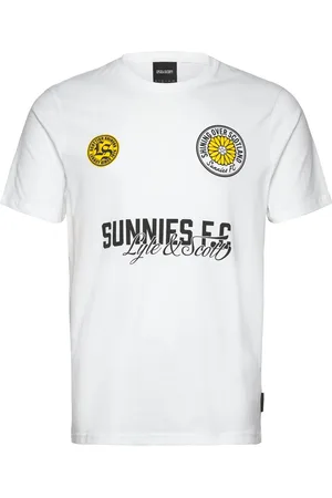 Lyle & Scott Sunnies Fc Graphic T-Shirt Tops T-Kortærmet Skjorte White