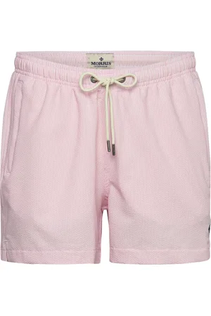 Morris Seersucker Bathing Trunks Badeshorts Pink