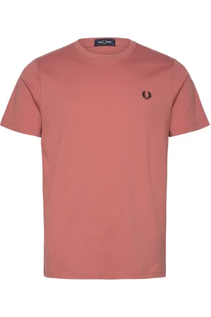 Fred Perry Crew Neck T-Shirt Tops T-Kortærmet Skjorte Coral