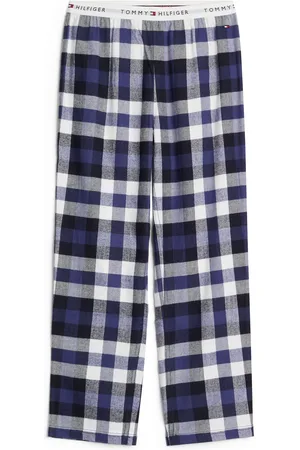 Tommy Hilfiger Flannel Pants Print Night & Underwear Pyjamas Pyjama Pants Blue