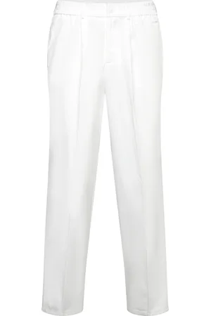 Sixth June Loose Fit Tailored Pants Bottoms Trousers Formal White