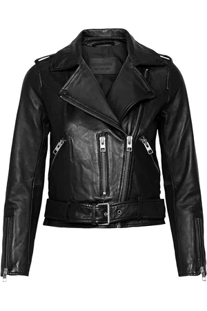 AllSaints Balfern Biker Læderjakke Skindjakke Black