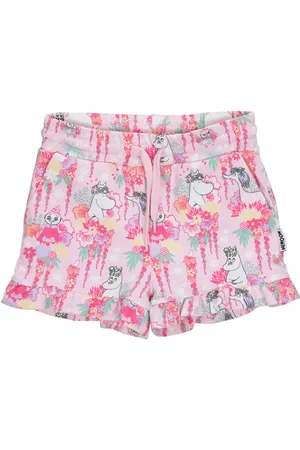 Mumin Blomkrans Shorts Bottoms Shorts Sweat Shorts Pink