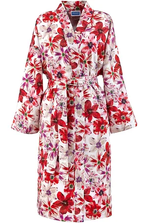 Kenzo Kfleur Bath Robe Lingerie Kimonos Red