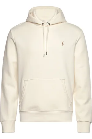 Ralph Lauren Double-Knit Hoodie Tops Sweatshirts & Hoodies Hoodies Cream