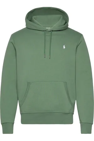 Ralph Lauren Double-Knit Hoodie Tops Sweatshirts & Hoodies Hoodies Green