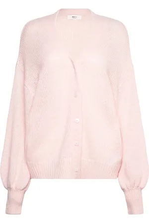 Gina Tricot Chunky Knitted Cardigan Tops Knitwear Cardigans Pink