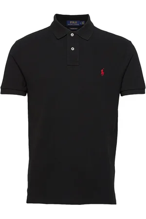 Ralph Lauren Basic Mesh-Ssl-Knt Designers Polos Short-sleeved Black