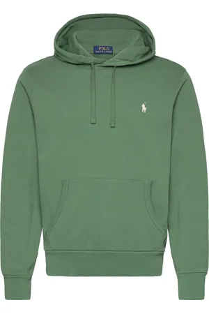 Ralph Lauren Loopback Fleece Hoodie Tops Sweatshirts & Hoodies Hoodies Green