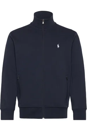 Ralph Lauren Double-Knit Track Jacket Tops Sweatshirts & Hoodies Sweatshirts Navy