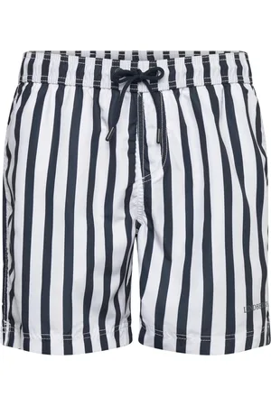 Lindbergh Striped Swim Shorts Badeshorts Navy