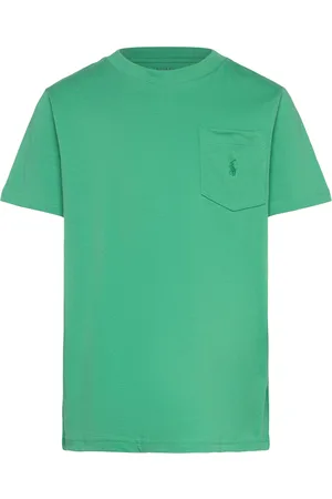 Ralph Lauren Cotton Jersey Pocket Tee Tops T-Kortærmet Skjorte Green