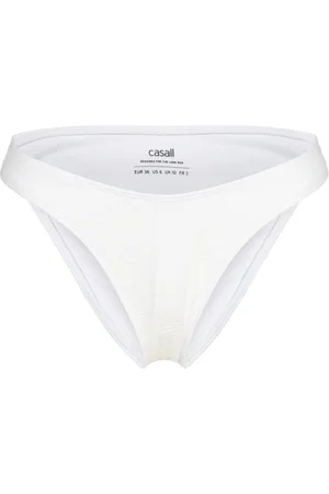 Casall Waffle High Leg Bikini Bottom Sport Sport Clothing Sport Swimwear Sport Bikinis White