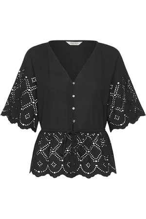 Part Two Rosaliepw Bl Tops Blouses Short-sleeved Black