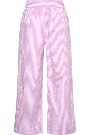 Rosemunde Rkivy Straight Trousers Bottoms Trousers Pink