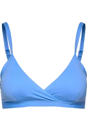 Casall Overlap Bikini Top Sport Bikinis Bikini Tops Triangle Bikinitops Blue