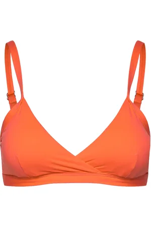 Casall Overlap Bikini Top Sport Bikinis Bikini Tops Triangle Bikinitops Orange