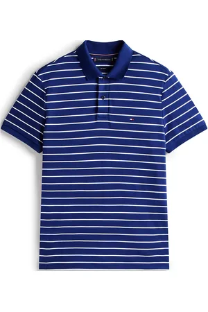 Tommy Hilfiger Liquid Cotton Reg Seasonal Polo Tops Polos Short-sleeved Blue