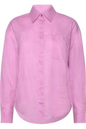 HUGO BOSS C_Bostik Tops Shirts Long-sleeved Pink
