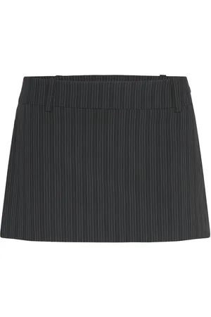 Weekday Low Waist Mini Skirt Skirts Short Skirts Grey