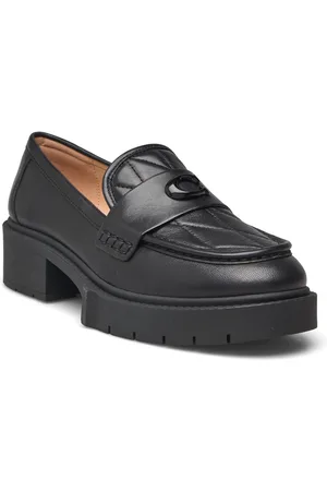 Coach Leah Loafer Shoes Flat Loafers Black