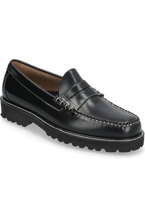 G.H. Bass Gh Larson Contrastitch Loafers Flade Sko Black