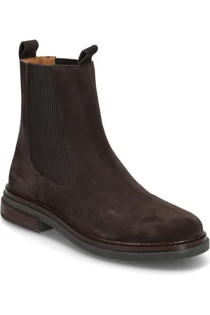 ANGULUS Booties - Flat - With Elastic Shoes Boots Ankle Boots Ankle Boots Flat Heel Brown