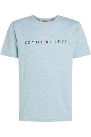 Tommy Hilfiger Ss Tee Tops T-Kortærmet Skjorte Blue