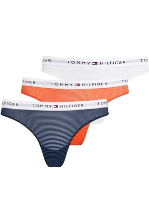 Tommy Hilfiger 3 Pack Mesh Thong G-streng Undertøj White