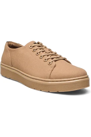 Dr. Martens Dante Savannah Tan Canvas Designers Sneakers Low-top Sneakers Beige