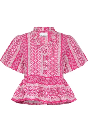 Noella Lorraine Blouse Tops Blouses Short-sleeved Pink