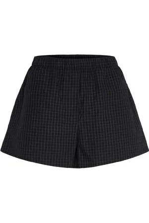 Weekday Relaxed Boxer Cotton Shorts Bottoms Shorts Casual Shorts Black