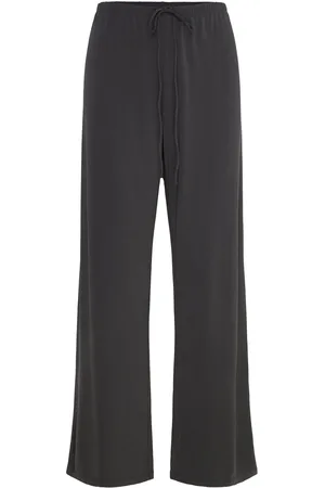 Weekday Loose Fitted Trousers Bottoms Trousers Flared Black