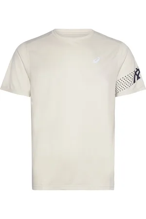 Asics Icon Ss Top Sport Men Sports Clothes Sport Tops Sport T-Skjorte Cream