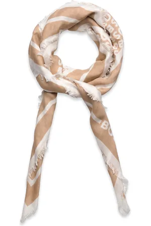 HUGO BOSS Laik_120*120 Accessories Scarves Lightweight Scarves Beige