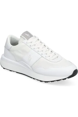 Ralph Lauren Train 89 Leather & Oxford Sneaker Low-top Sneakers White