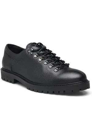 Les Deux Thatcher Grain Hiking Derby Shoe Low-top Sneakers Black