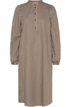 Freequent Fqjolie-Dress Knælang Kjole Brown